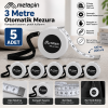 Metapin 3 Metre Otomatik Mezura Beyaz 5 Adet