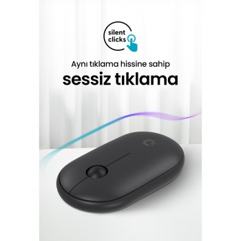 Daxi MX300 Mobıle Pro Wıreless Bluetooth Mouse (Siyah)  Daxi MX300 Mobıle Pro Wıreless Bluetooth Mouse (Siyah)
