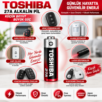 Toshiba 27A Bp Alkalin Pil 5 Adet