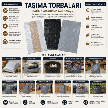 90x130 Hışır Taşıma Torbası 25 Kg.