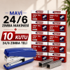 Zımba Makinesi 24/6 Mavi