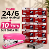 Zımba Makinesi 24/6 Pembe