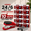 Zımba Makinesi 24/6 Cep Tipi Kırmızı