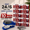 Zımba Makinesi 24/6 Cep Tipi Mavi