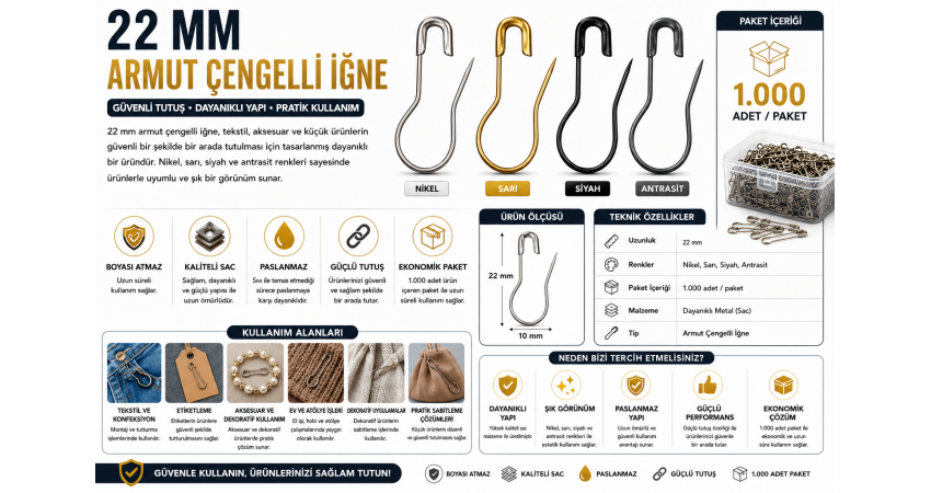 Armut Çengelli İğne Hakkında