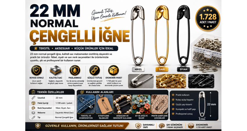 Normal Çengelli İğne Hakkında