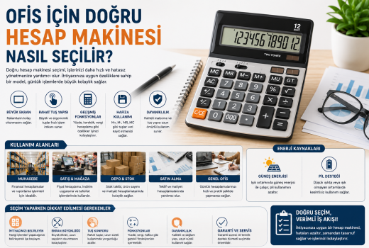 Ofis İçin Doğru Hesap Makinesi Nasıl Seçilir?