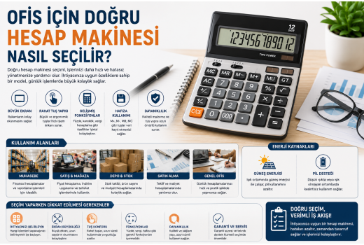 Ofis İçin Doğru Hesap Makinesi Nasıl Seçilir?