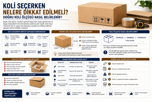 Koli Seçerken Nelere Dikkat Edilmeli? Doğru Koli Ölçüsü Nasıl Belirlenir?