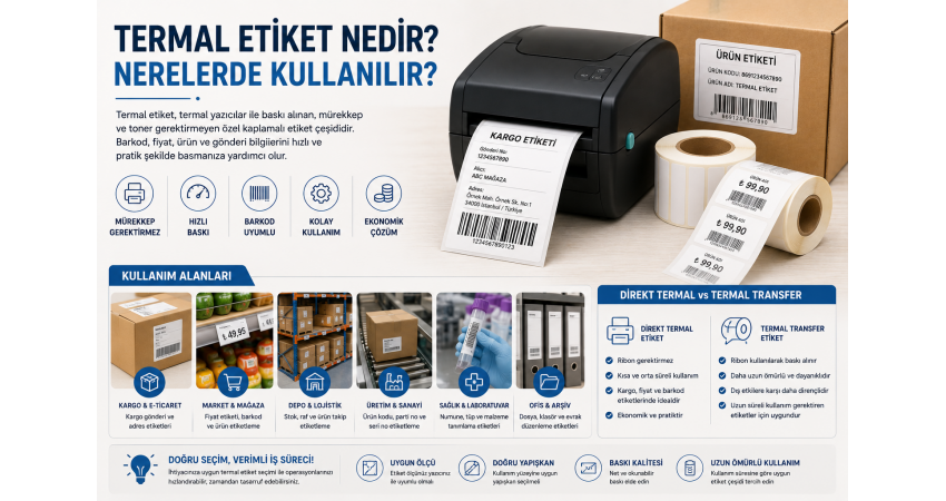 Termal Etiket Nedir? Nerelerde Kullanılır?
