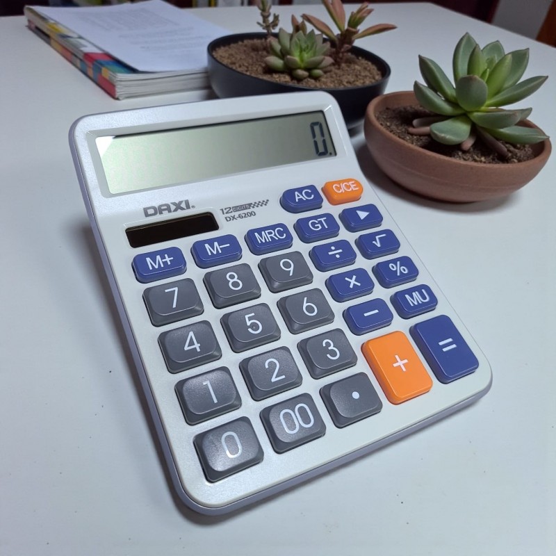 Daxi DX-6200 Hesap Makinesi Gri