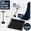25 mm. Siyah Kılçık 10.000 Adet