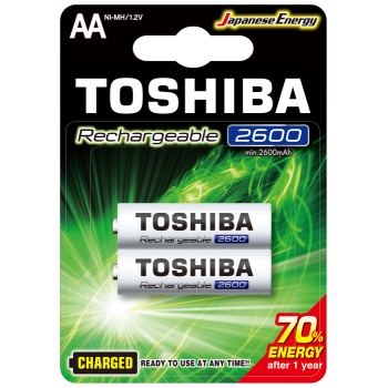 Toshıba 2600 Mah Şarjlı Kalem Pil 2'li