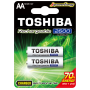 Toshıba 2600 Mah Şarjlı Kalem Pil 2'li