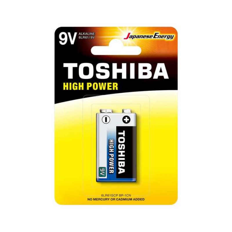 Toshıba 6LR61 Hıgh Power Alkalin 9V Pil Toshıba 6LR61 Hıgh Power Alkalin 9V Pil