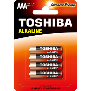Toshıba LR03 Bls Alkalin İnce Pil 4'lü