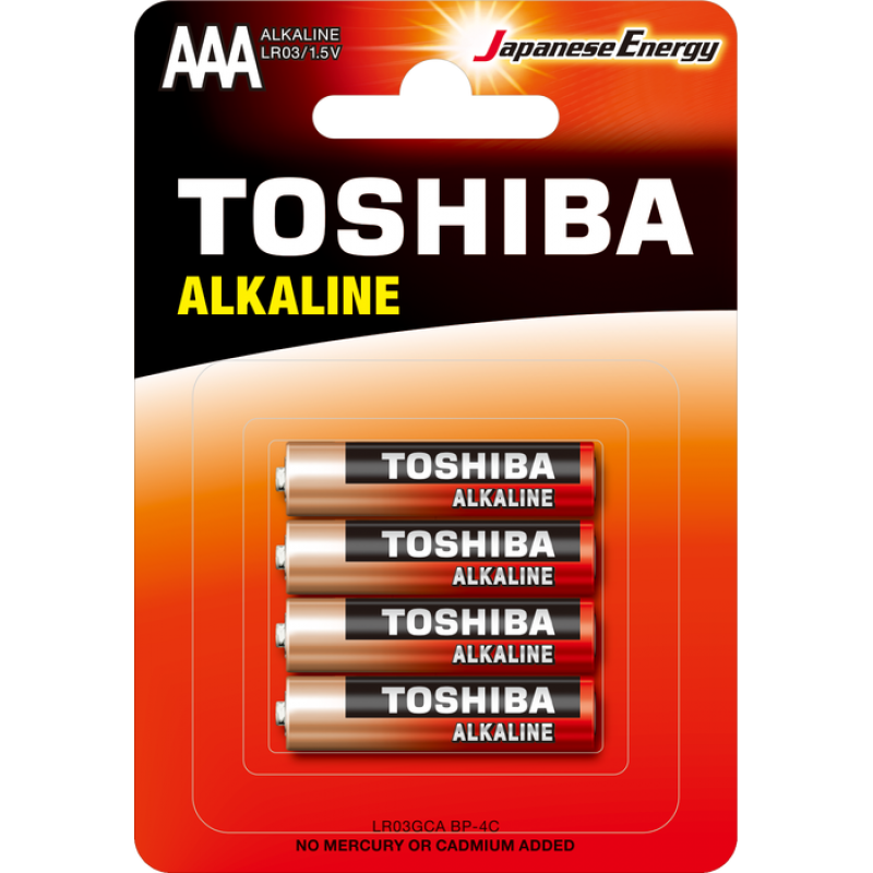 Toshıba LR03 Bls Alkalin İnce Pil 4'lü