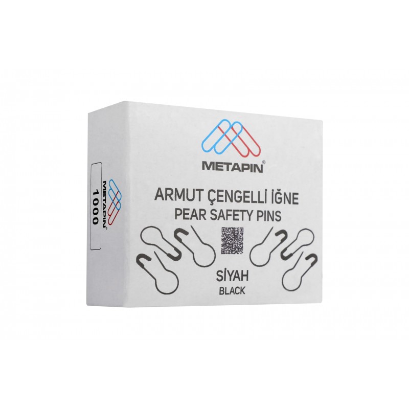 Siyah Armut Çengelli İğne Siyah Armut Çengelli İğne